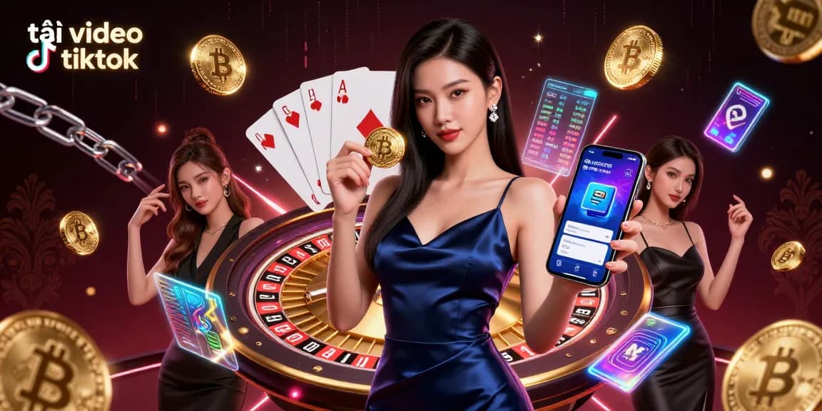 Download TikTok videos seamlessly with tải video tiktok, showcasing dynamic gambling elements.
