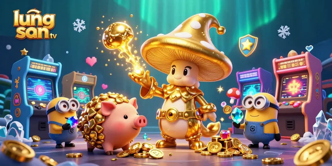 Experience thrilling gameplay with lương sơn tv as gold coins and treasures surround dynamic gaming elements.