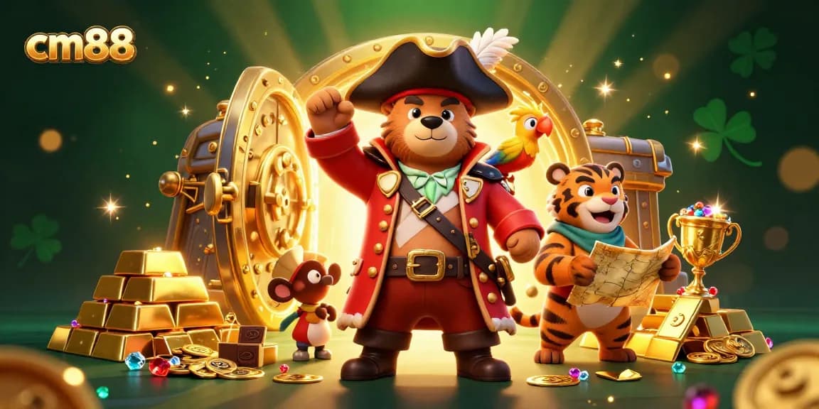 Experience thrilling slots at cm88 featuring vibrant 3D characters and dynamic casino elements.