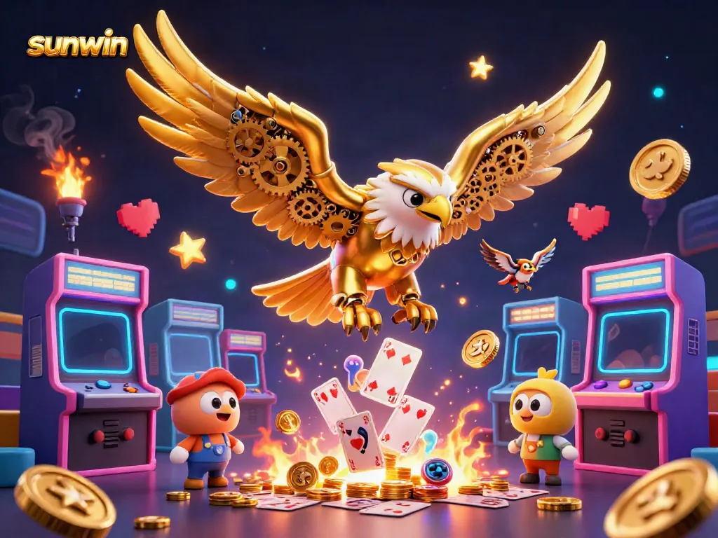 Experience thrilling gameplay at sunwin with dynamic characters and colorful arcade elements.