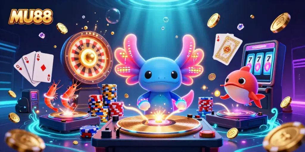 Experience exciting gameplay at MU88 with vibrant characters and casino elements
