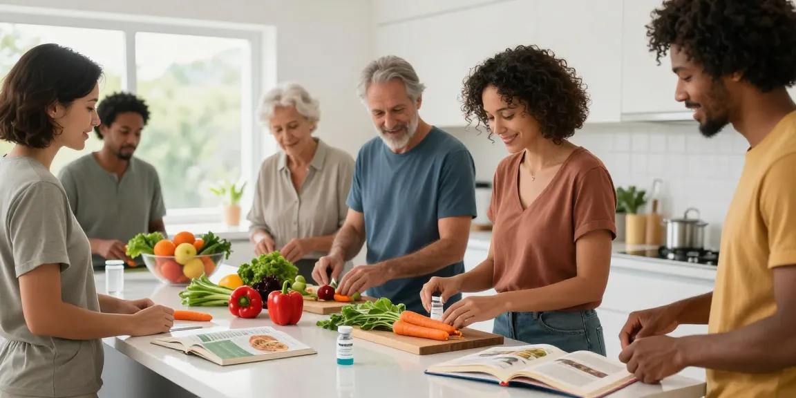 Gemeinschaftliches Kochen mit Mounjaro für gesunde Ernährung.