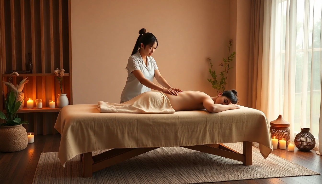 전문 치료사와 함께 차분한 분위기에서 이완되는 동탄출장마사지 세션.