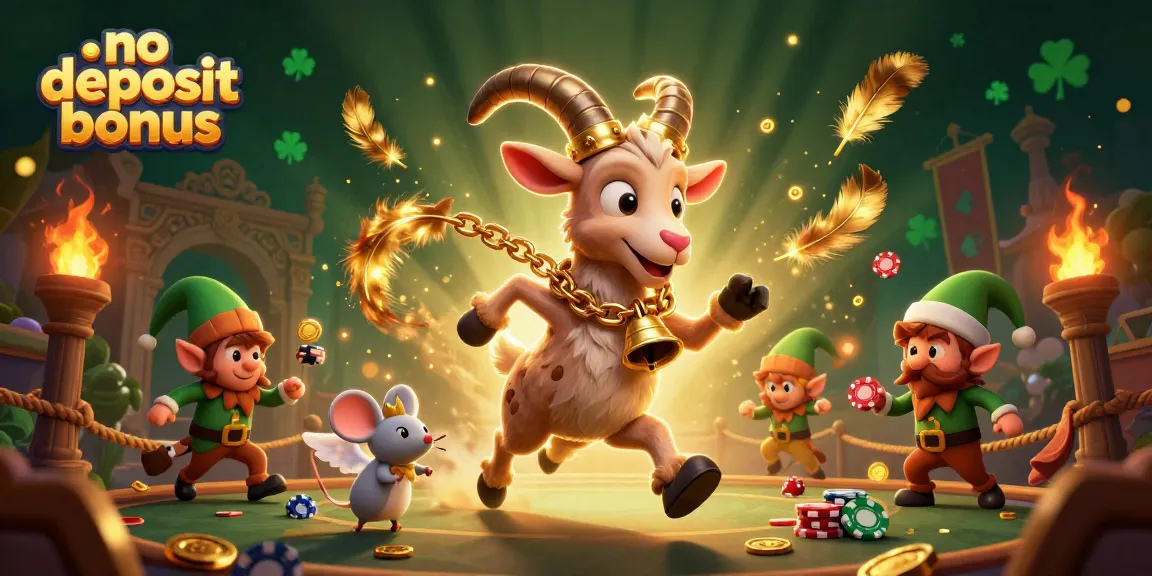 Experience the thrill of no deposit bonus action in this festive casino scene.