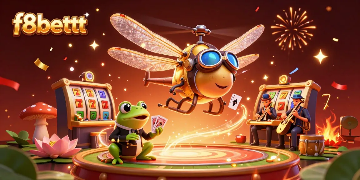 Experience excitement at f8bettt with a vibrant 3D casino illustration featuring a lively atmosphere and engaging characters.